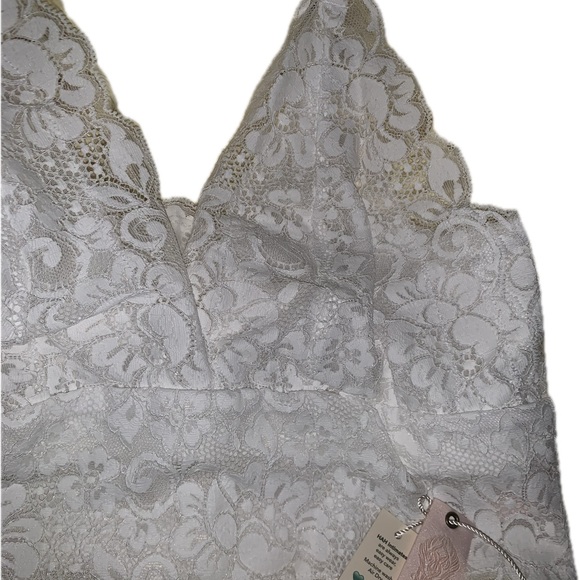 We are HAH smarty pants scalloped Lace adjustable Bralette bra Top in white S XL - Picture 9 of 10